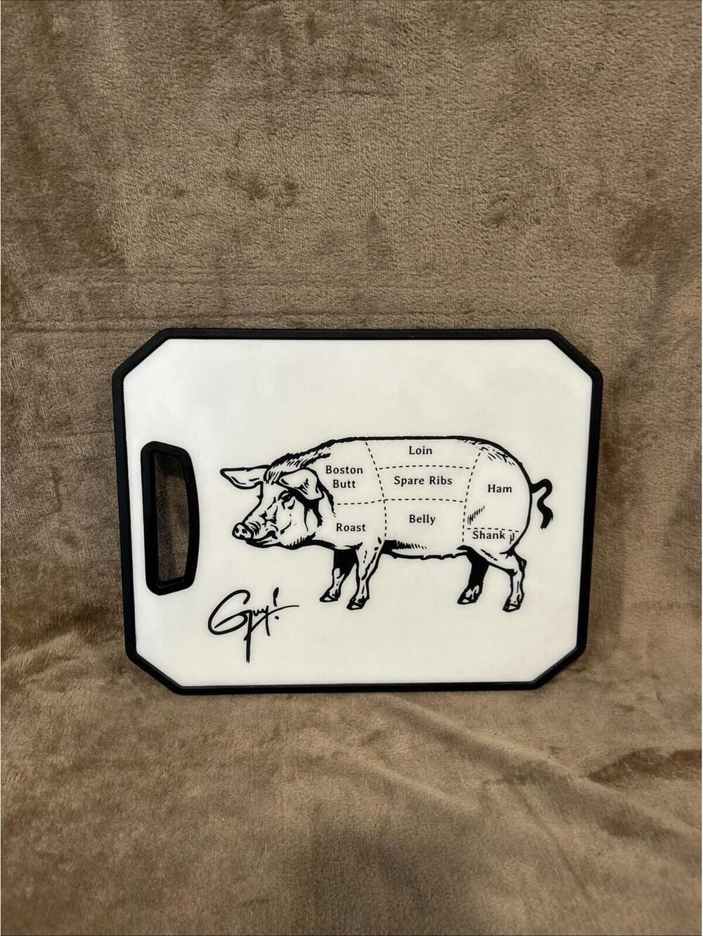 Guy Fieri Pig Cutting Board Kitchen Decor Never Cut On